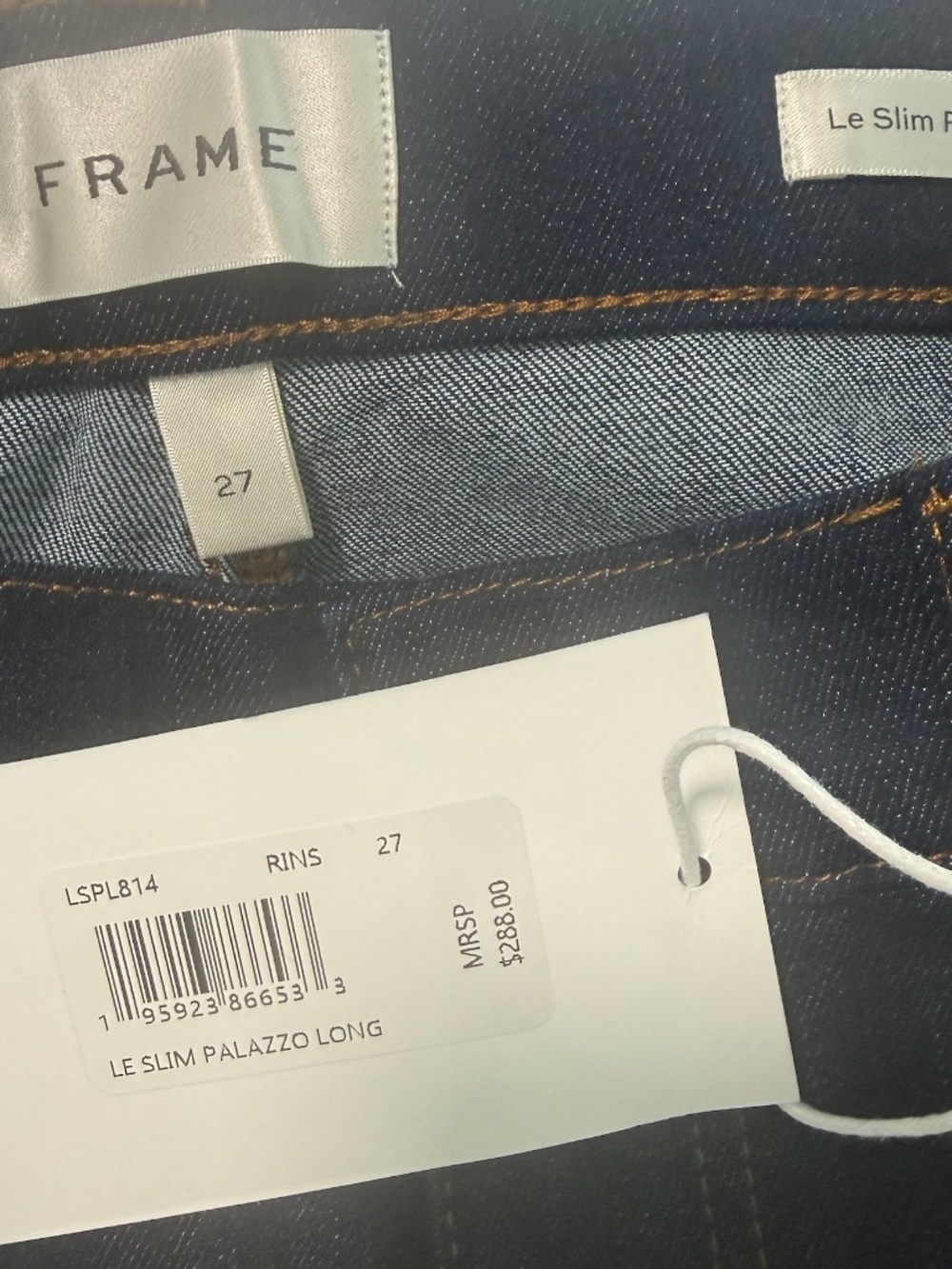 Frame Le Slim Palazzo Rinse Size 27 Long - Picture 6 of 8